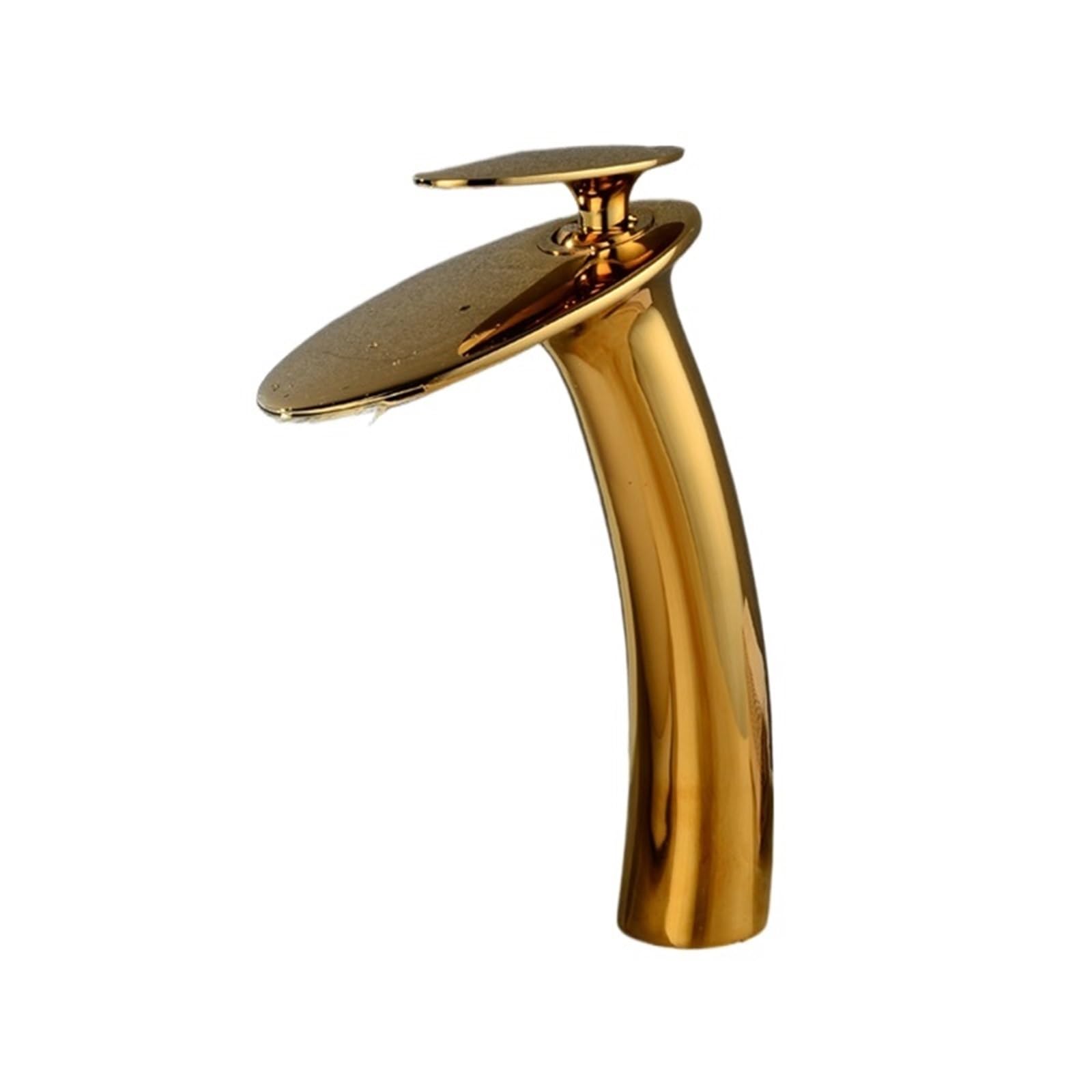 Basin Faucet Basin Faucets Waterfall Bathroom Faucet Single Handle Mixer Tap Bath Antique Brass Sink Water Crane Silver Taps(Color-02)