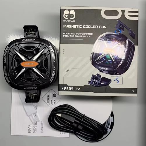 Image of BKN Fast Ultra Cooling Mobile AC Fan Magnetic Radiator | Mobile Cooler USB Powered Fan Cooling Radiator Game Cooler -3 degree for Mobile Phone Gaming, Live Streaming (FS05 fan)