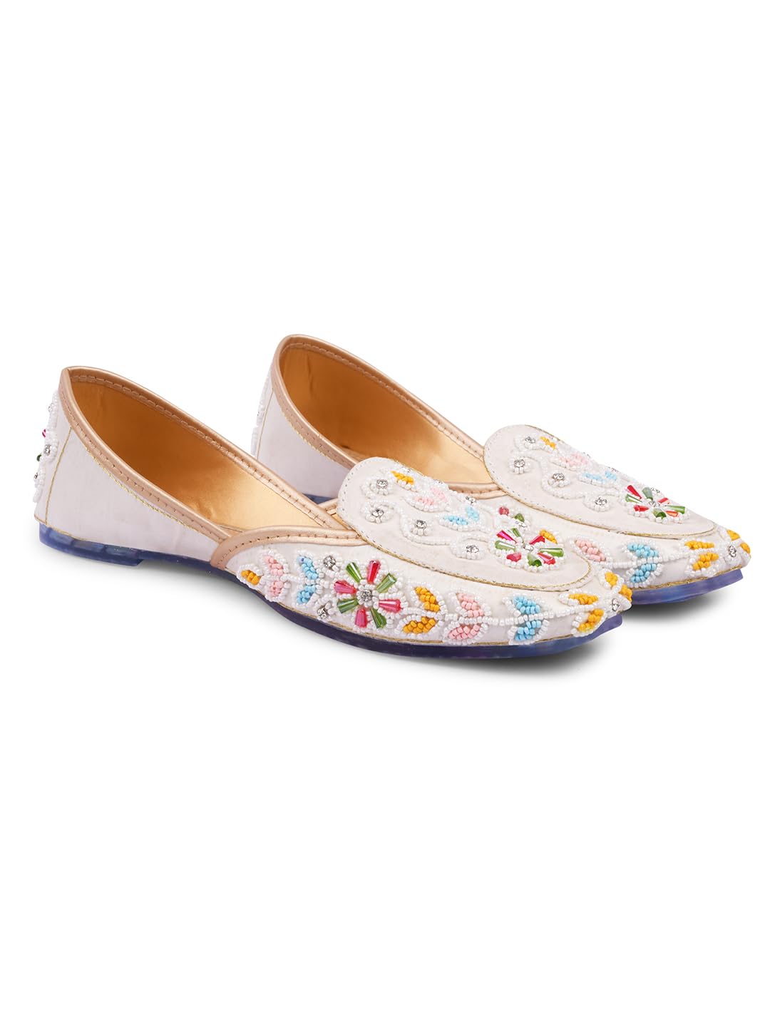jm looks Women's Multicolor Embroidered Juttis Handcrafted Ethnic Punjabi Mojaris for Wedding, Festive & Party-picture-47