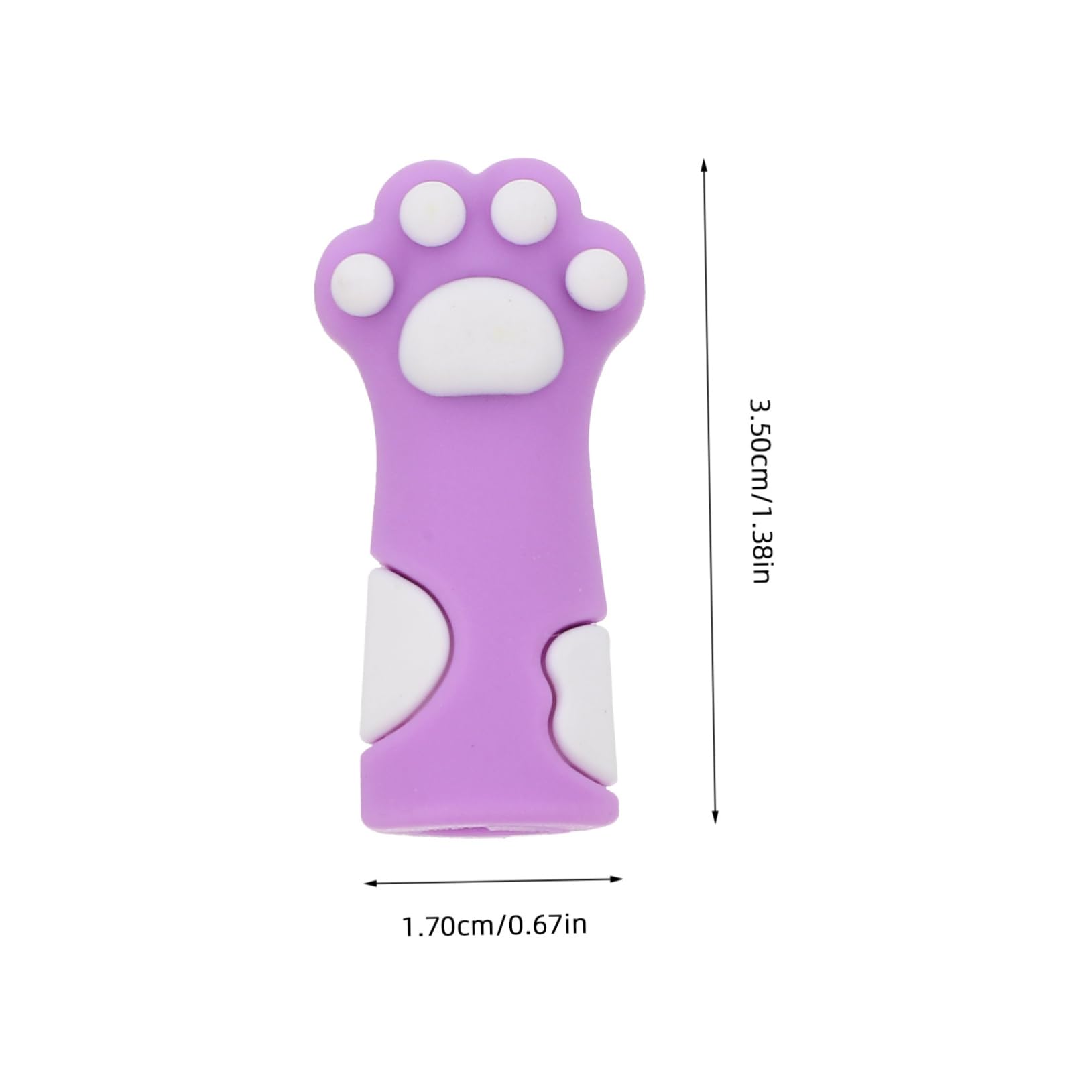 VILLCASE Knitting Needle Stopper Set 10pcs Cat Paw Shaped Silicone Covers for Needle Point