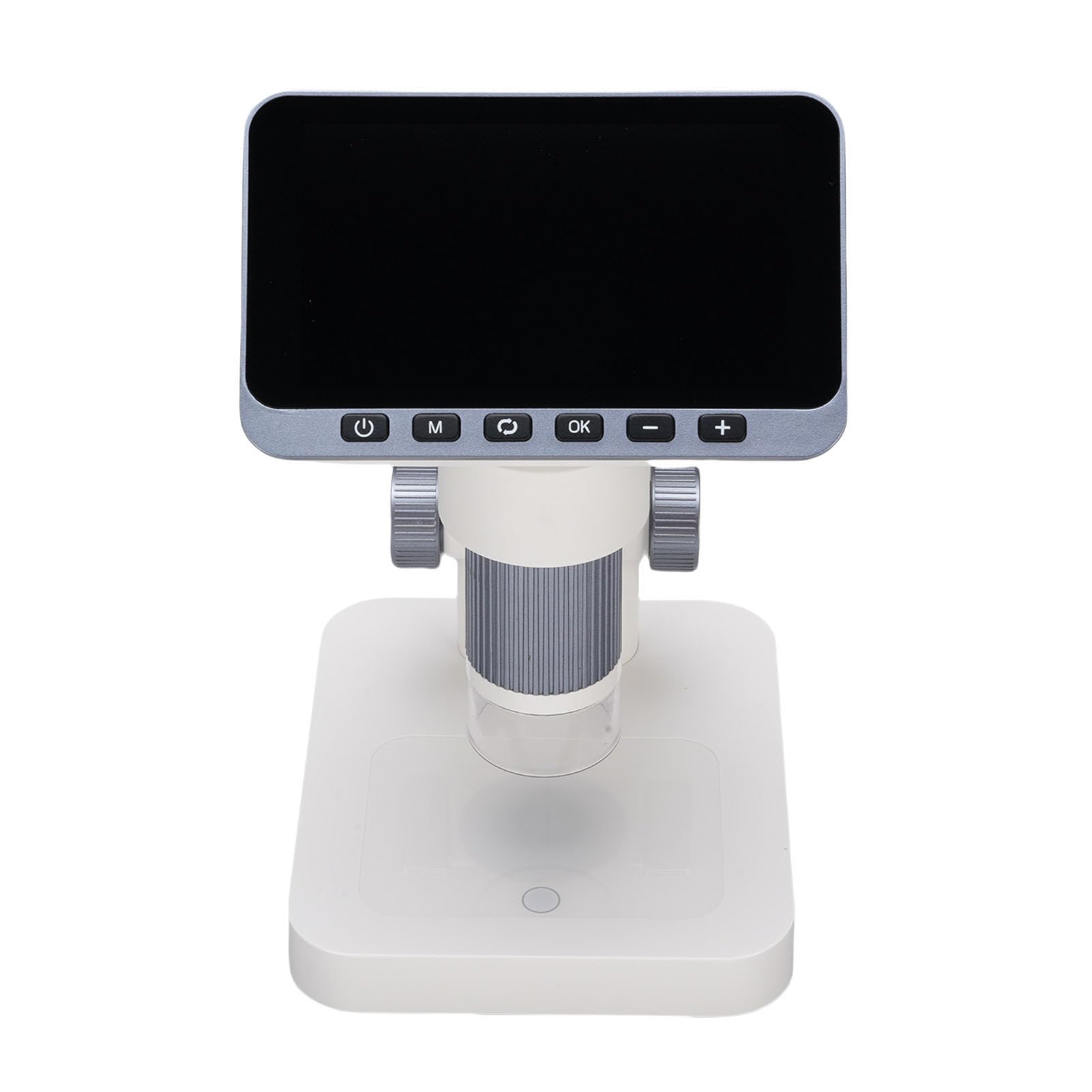 Lupa de Microscopio Digital, 1080P 8 Luces LED Pantalla de 12MP de 4,5 Pulgadas, Lupa Electrónica de Mano con Aumento de 5-32X con Microscopio Digital, Ideal para Detalles (Grey)
