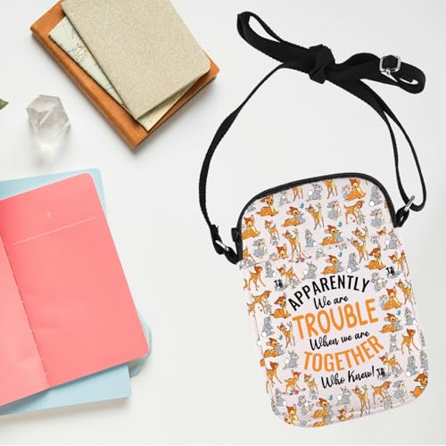TGBJE Deer and Thumper Crossbody Bag Deer Fans Gifts Bunny Lover Grocery Bag Cartoon Movie Characters Gift3