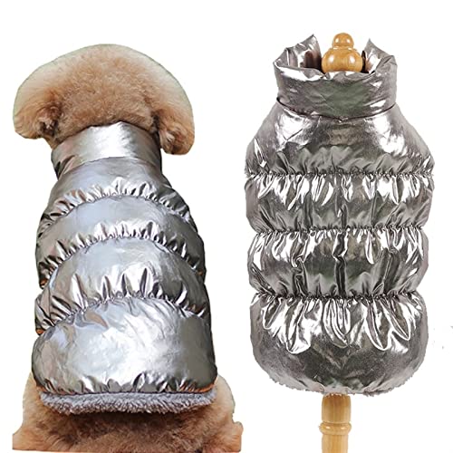 Manteau en polaire pour chien - Finition argentée - Hiver XXL - 4