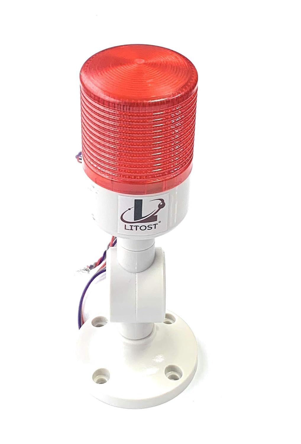 Litost® 1 Layer Stack Light Signal Tower Light with Buzzer 24 Volt DC 1 Tier (RED)-picture-24