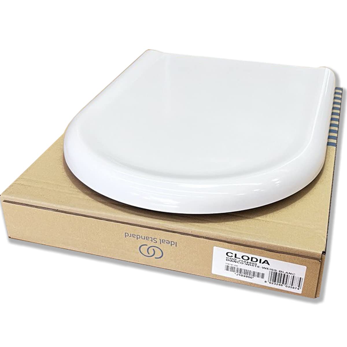 Copriwater Dolomite Clodia ORIGINALE in termoindurente cerniere inox codice J104900 colore bianco