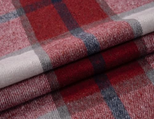 Image of COOFANDY Mens Flannel Shirts Long Sleeve Plaid Shirt Jacket Button Down Shirt with Pockets