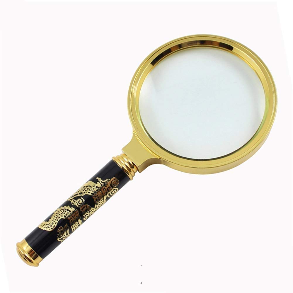 Ręczna lupa do czytania z lupą - krystalicznie czysta szklana soczewka do czytania map książek, gazet, nauki w klasie, obserwacji owadów i hobby, idealna dla seniorów i dzieci Beauty Comes