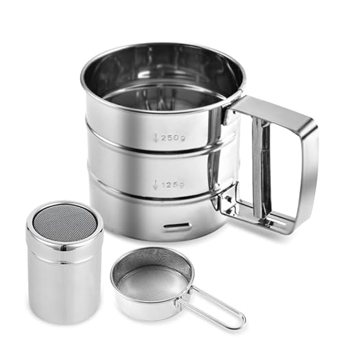 Emime FLOUR SIFTER For Baking 3 Cup Sifter cover