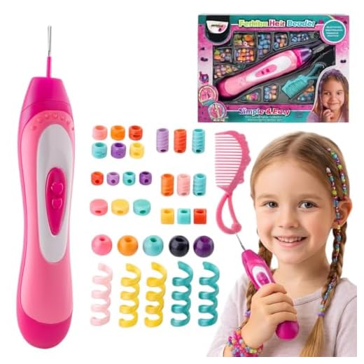 Kit tererê miçangas Cabelo com aplicador penteados Brinquedo