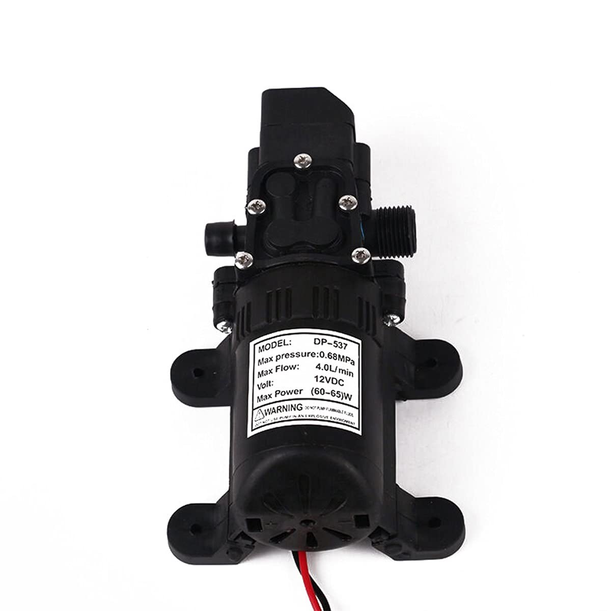 Boosterpumpe aus Edelstahl für Rasen-Jet-Pumpen Micro-Hochdruck-Membran-Waschauto-Pumpe, automatischer Schalter landwirtschaftlicher elektrischer Wasserpumpe for DC 12V 4L / min Selbst-Priming-Pumpen