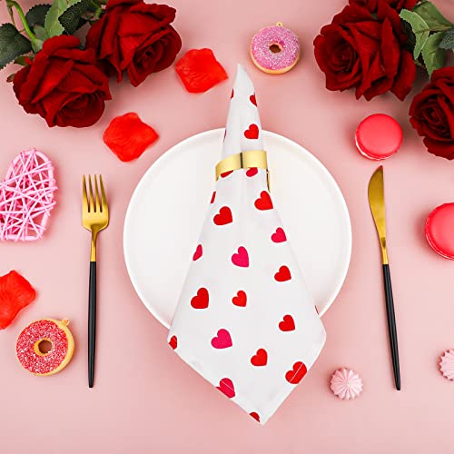 Servilletas de Tela Ruisita Corazones Rojos 43x43 cm Pack 4 miniatura 4