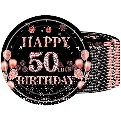 Assiette Jetable POPOYU 16 PCS Cover