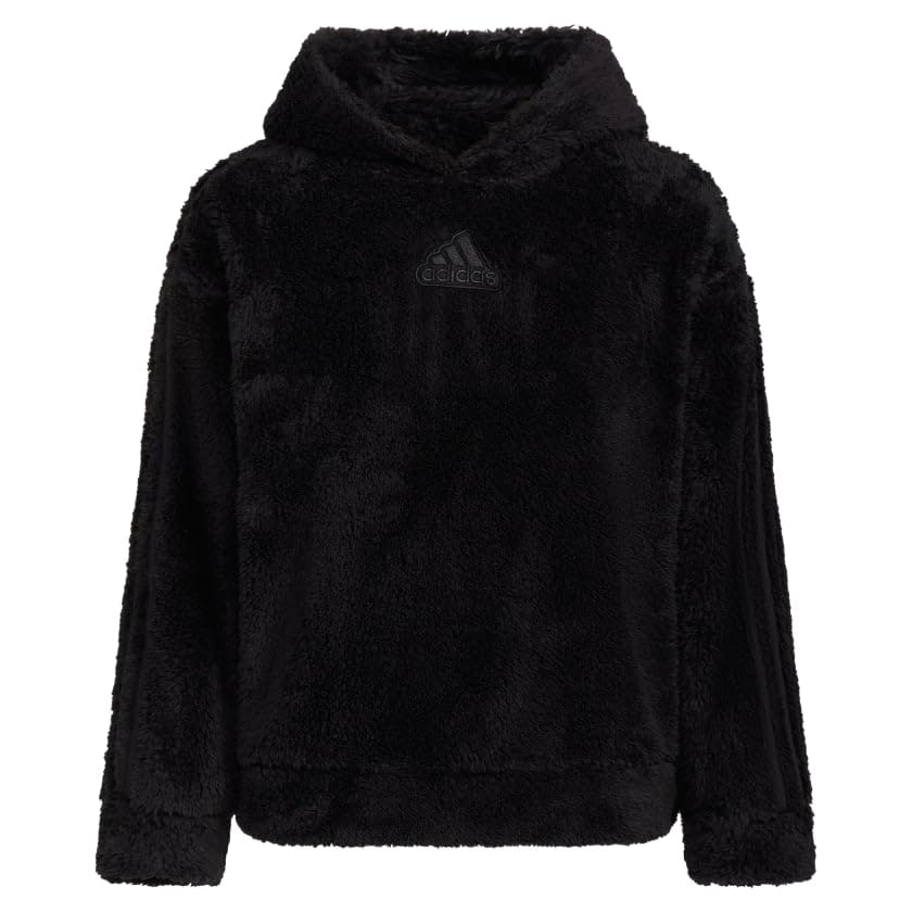 adidas Girl's Cozy Sherpa Hood Pullover (Big Kids)4