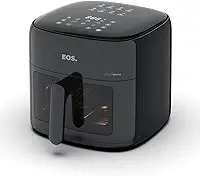 Fritadeira Air Fryer EOS Family 8,2 Litros Chef Gourmet Digital Compacta All Black EAF80P 220V