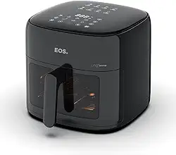 Fritadeira Air Fryer EOS Family 8,2 Litros Chef Gourmet Digital Compacta All Black EAF80P 220V