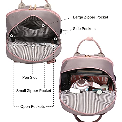 Image of LOVEVOOK Laptop Backpack for Women Girls, 15.6 Inch Waterproof Computer Backpack Student School Cute Bookbag Computer Bag
