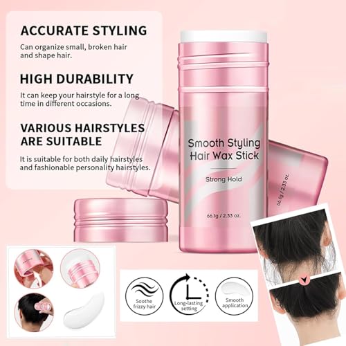 Bálsamo de cera para peinar cabello para mujer y hombre miniatura 6