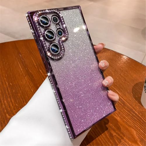 Coque diamant Samsung S22 Ultra transparente et strass haut de gamme
