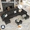 Huatean Home Modular Sectional Sofa, Convertible U Shaped Sofa Couch with High Density Memory Foam, 6 Seat Comfy Modular Sofa Couch for Living Room, Modern U Shaped Sectional Sofa, Dimgrey #5