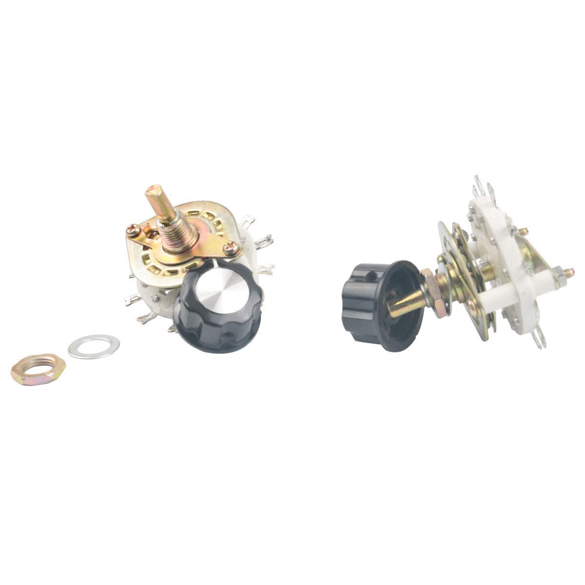 5 Interruttori Rotativi Uxcell 1P12T 12 Posizioni - Diametro Albero 6mm