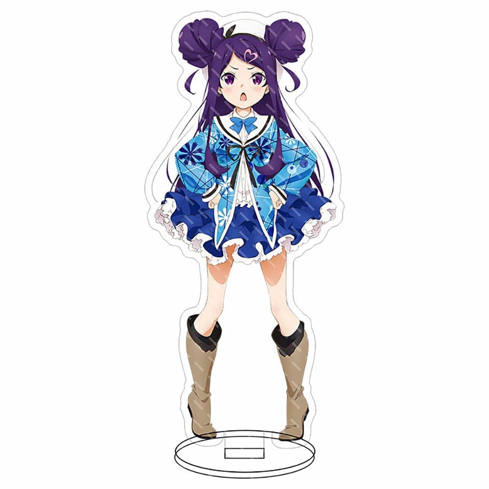 TEidea Anime Figure Stand Acrylic for Dropout Idol Fruit Tart, Character Sakura Ino Nukui Hayu Standing Figures Model Display Action Figures Decoration Collection, 5-16cm,B