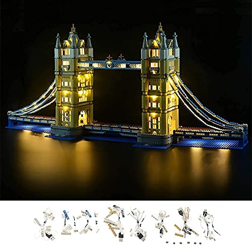 FYHCY Led Beleuchtung Set für Lego 10214 Creator Tower Bridge,LED Licht Beleuchtungsset für Lego 10214(NUR Licht Set… – Bild 5