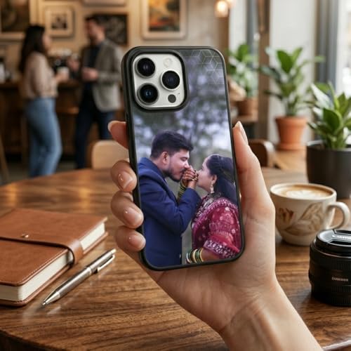 Image of NDCOM for Customised Redmi Note 9 Back Cover | Note 9 Phone Case | Xiaomi Redmi Note 9 Mobile Cover DIY Personalised Photo Design | Customized Gift Custom Text Name Printed Glass Case