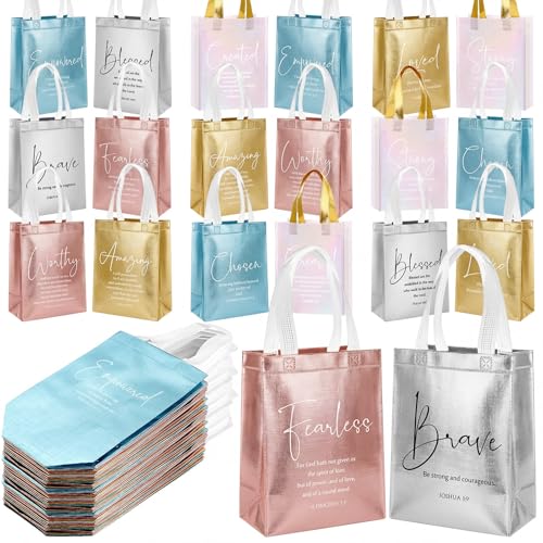 Bolsas de regalo cristianas de Pascua Aliceset reutilizables para iglesias y familias en lote de 60