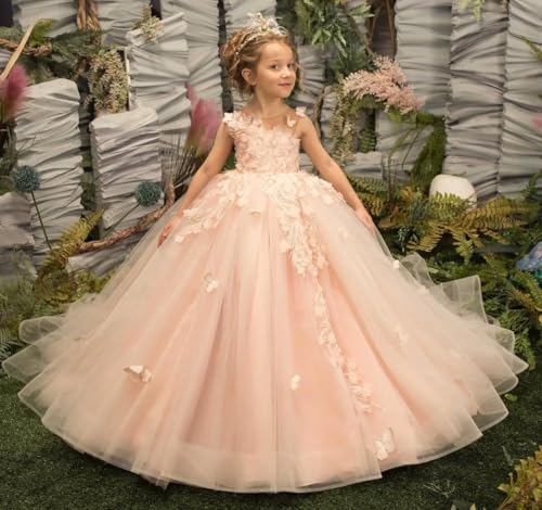 Kids Pageant Dresses for Girls Flower Girl Dresses for Wedding Tulle Prom Ball Gown Girls Formal Dress2