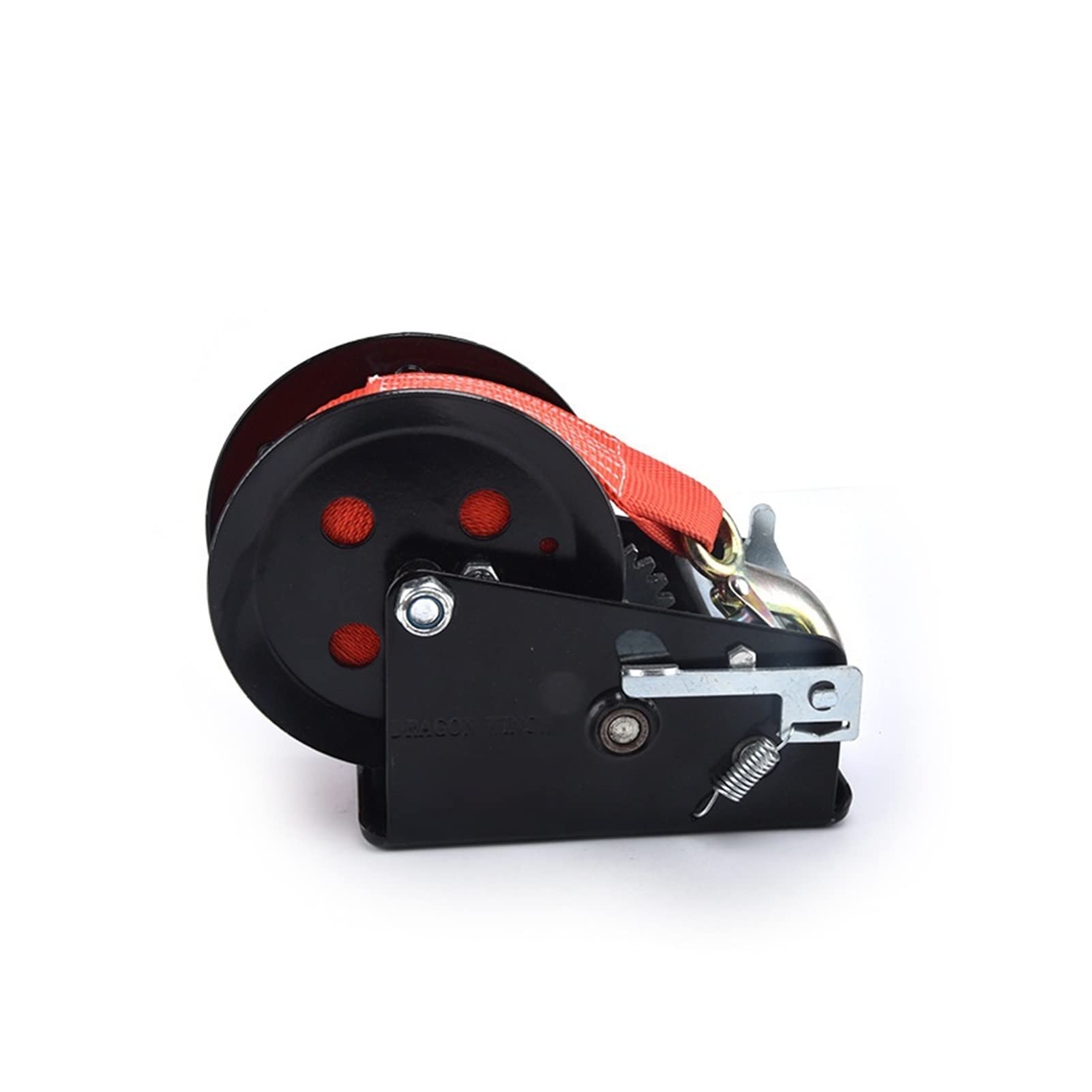 Hand-Hub-Handwinde-Hub-Winch-Schwarz-Kunststoff-Sumpf 2500 lbs (lbs) Yachtwinde mit Gurtband