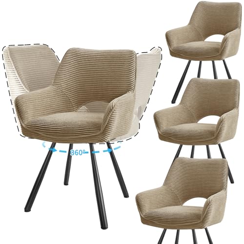 KHG Esszimmerstühle Drehbar 2er Set, Drehstuhl Mit Produktbild-Vorschau 6