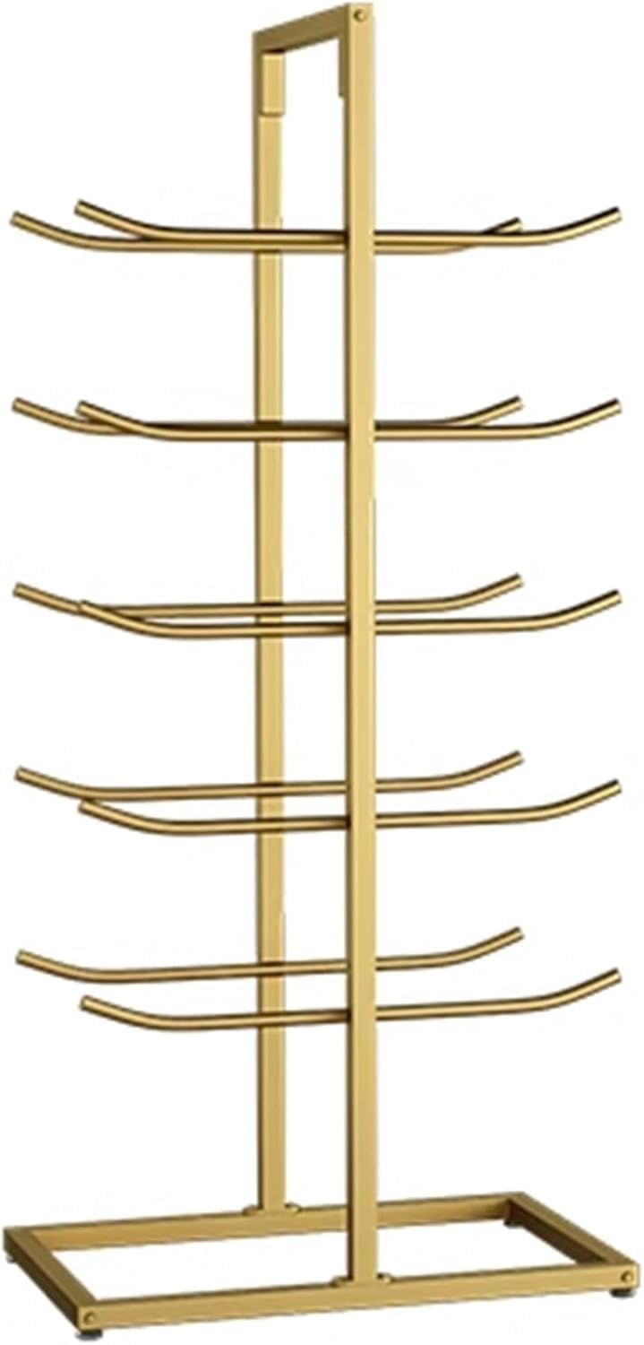 CGCSYZ Yoga Mat Storage Rack Yoga Mat Storage Rack Exercise Mat Organizer Holder Foam Roller Pilates Mats For Office Home Garage Fitness Organizer(Gold,Hold 20 Mats) (Gold Hold 20 Mats)