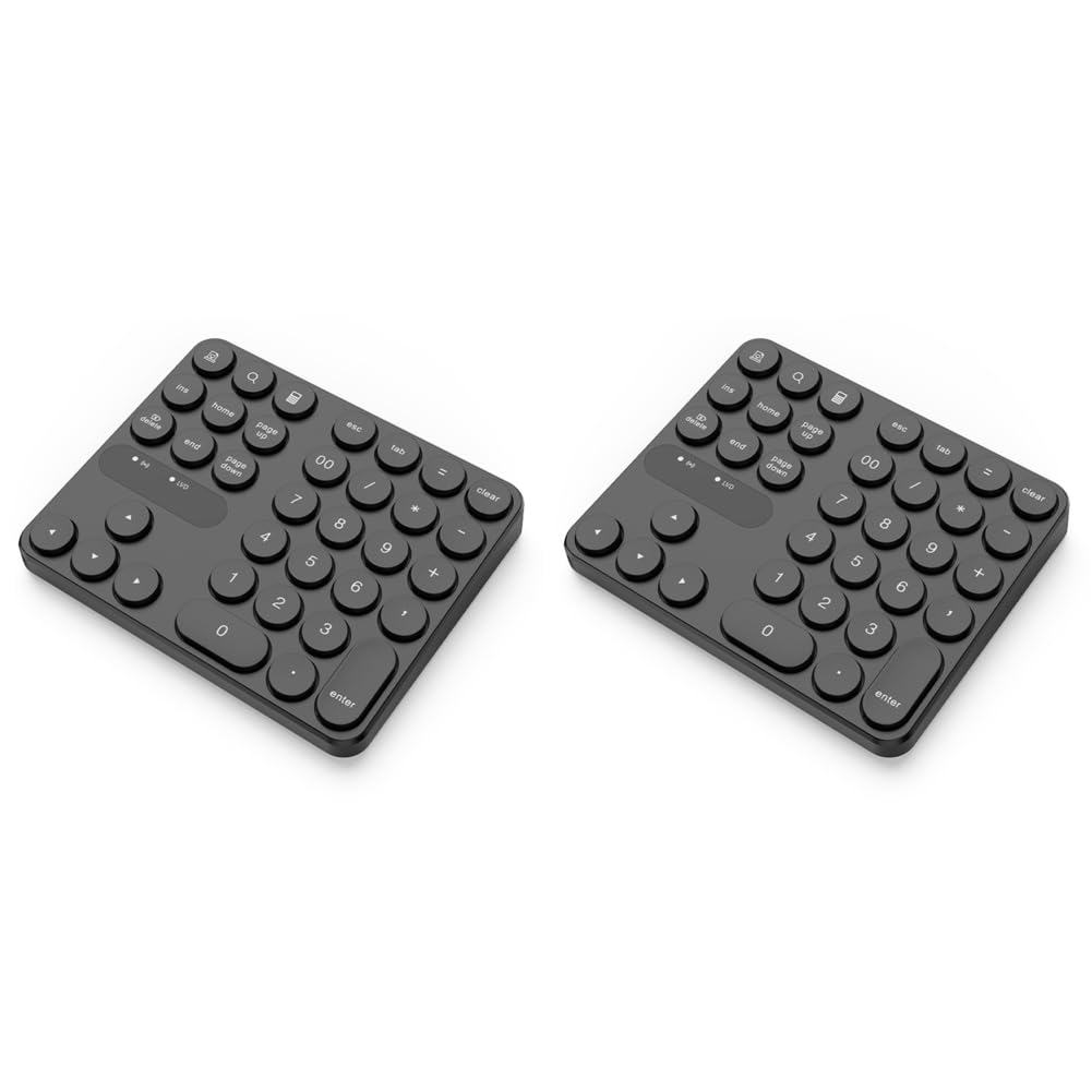 Mini tastiera numerica wireless a 35 tasti USB-A USB-C per computer portatile scrivania PC tastiere