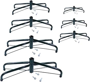 DAZZLEEX Support De Sapin De Noël, Trépied Pliable En Fer, Support De Base En Métal Pour Sapin De Noël 30 Cm
