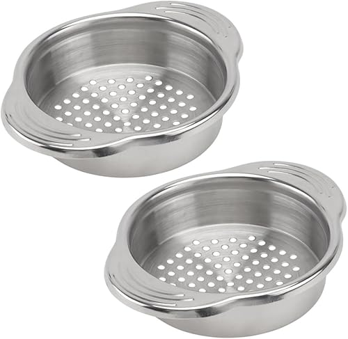 Alipis 2 Pcs Stainless Steel Can Strainer Easy Tilt Press Lid Oil Drainer for Preserved Food Practical Kitchen Filter Tool for Beans Tuna Vegetables