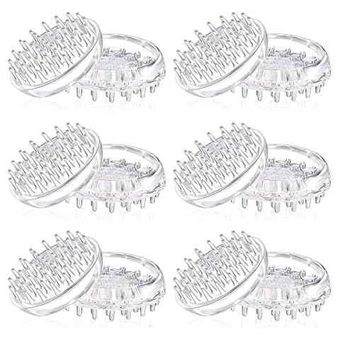FRAUTOPARTS Carpet Protectors 12Pcs Spiked Caster Cups Floor Saver Pads Clear Spiked Floor Castor Cups Spiked Furniture Cup Transparent Plastic Caster Cups for Sofas Tables Chairs Other Furniture-50mm Cover