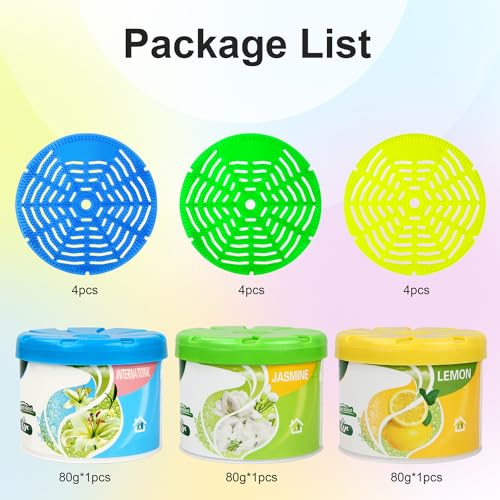 Tinglan 12 Pack Urinal Screens Deodorizer, And 3 Pack Solid Freshener Urinal Splash Pad Long Lasting Fragrance Suitable For Public Toilets In Schools thumb #5