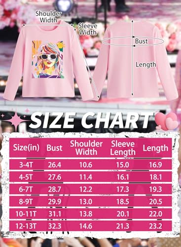 Image of Girl Country Music T-Shirt - Kids Singer Letters Graphic Birthday Shirts Gifts Fan Song Tour Concert Outfit Top