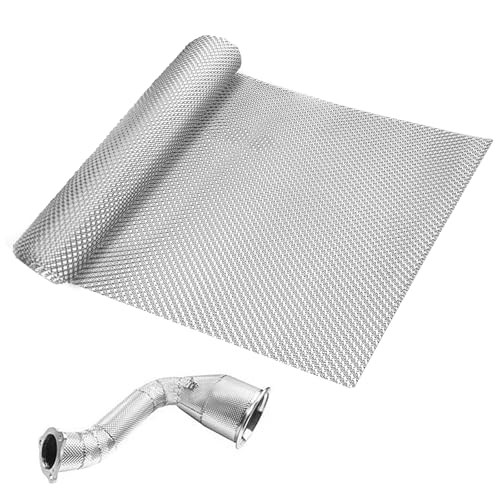 100 x 40 cm, protección térmica, chapa de protección térmica, aluminio para deportes de motor, placa de aleación de aluminio, placa de protección contra el calor, tubo de escape de aluminio en