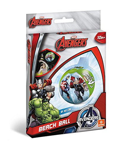 Mondo Toys - AVENGERS Beach Ball - Strandball, aufblasbar 50 cm, verziert in den Farben - 16305