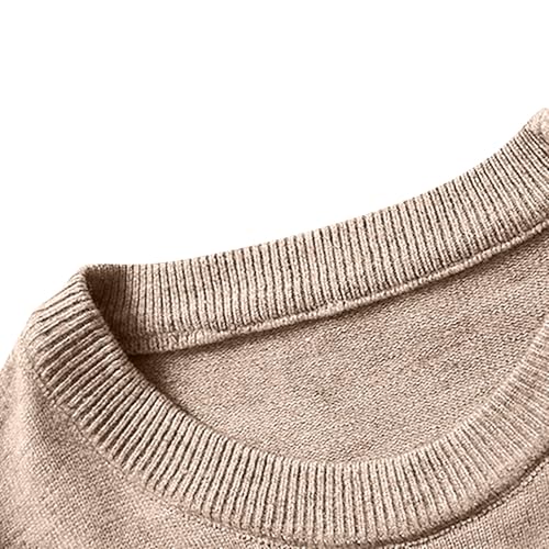 Men Sweaters Crewneck Long Sleeve Sweaters Loose Fit Pullover Sweaters Cable Knit Pullover Fashion Warm Winter Tops4