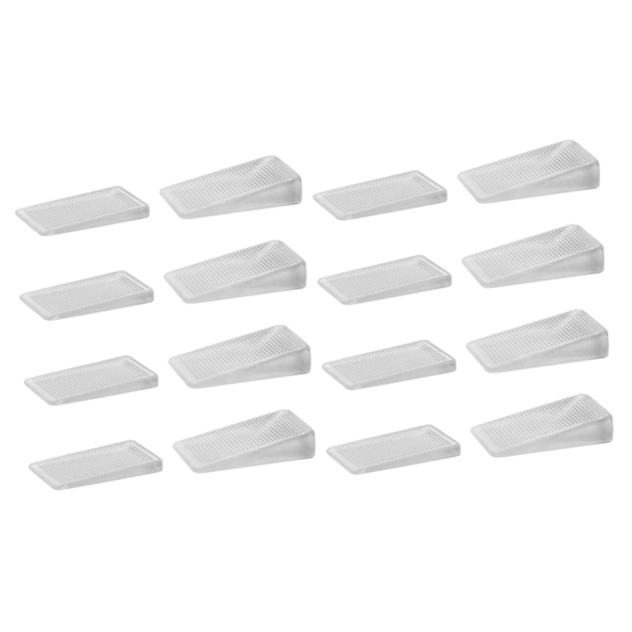 ORFOFEORFOFE 16 Pcs Furniture Mat Toilet Shim Pant Hooks for Closet Wear- Resistant Table Shims Door Holder Rubber Furniture Leveling Shims Furniture Stopper Nail-Free Door Stop PVC