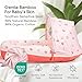 JollyBoo® Deluxe Infant Lounger Pillow - Baby Lounger 0-24 Months | Bamboo-Cotton Portable Baby Nest with Foldable Sunshade & 2 Plush Toys | Soft, Breathable Mesh for Cool, Safe Rest (Strawberry)