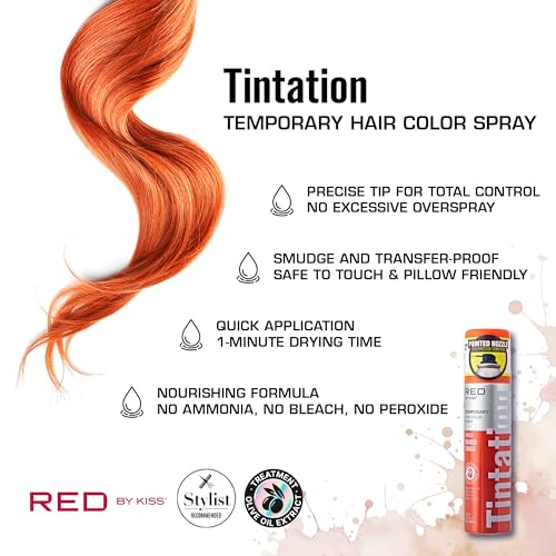 Red by Kiss Tintation Spray para Cabello Temporal 2.82oz miniatura 2
