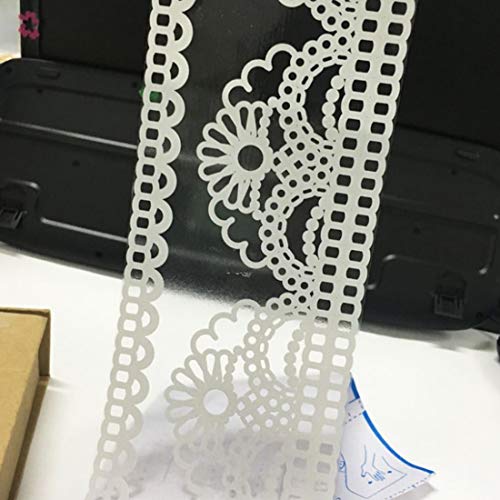 Fensterglasaufkleber Dekorative Vorhänge Spitzenspiegel Taille Linie Wandaufkleber (027) Cover