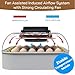 MATICOOPX 30 Egg Incubator with Humidity Display, Egg Candler, Automatic Egg Turner, for Hatching Chickens