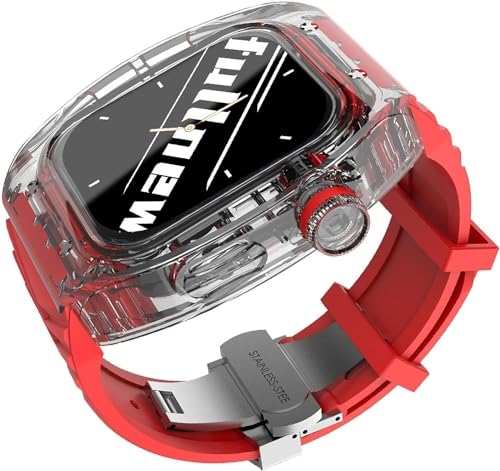 Bracelet de montre sport fluororubber pour Apple Watch de la salle au bureau