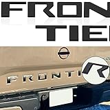 AUTO SAFETY Tailgate Insert Letters Compatible with 2022 2023 2024 Frontier Accessories 3D Raised Emblem Decals with Strong Adhesive Matte Black, Fron0305