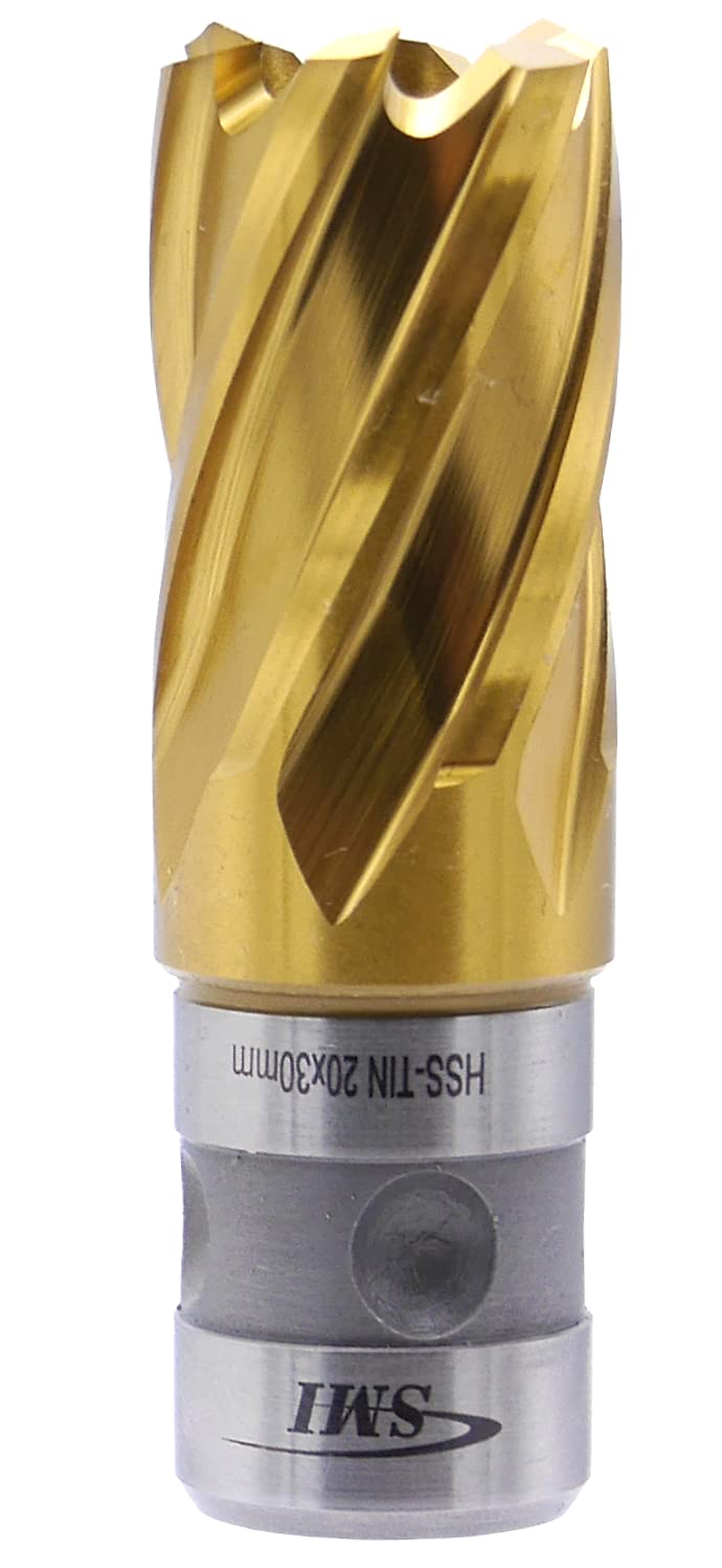 SMI HSS TiN Kernbohrer 20 mm Drm. Schnitttiefe 30 mm, Aufnahme FEIN Quick-In Schaft