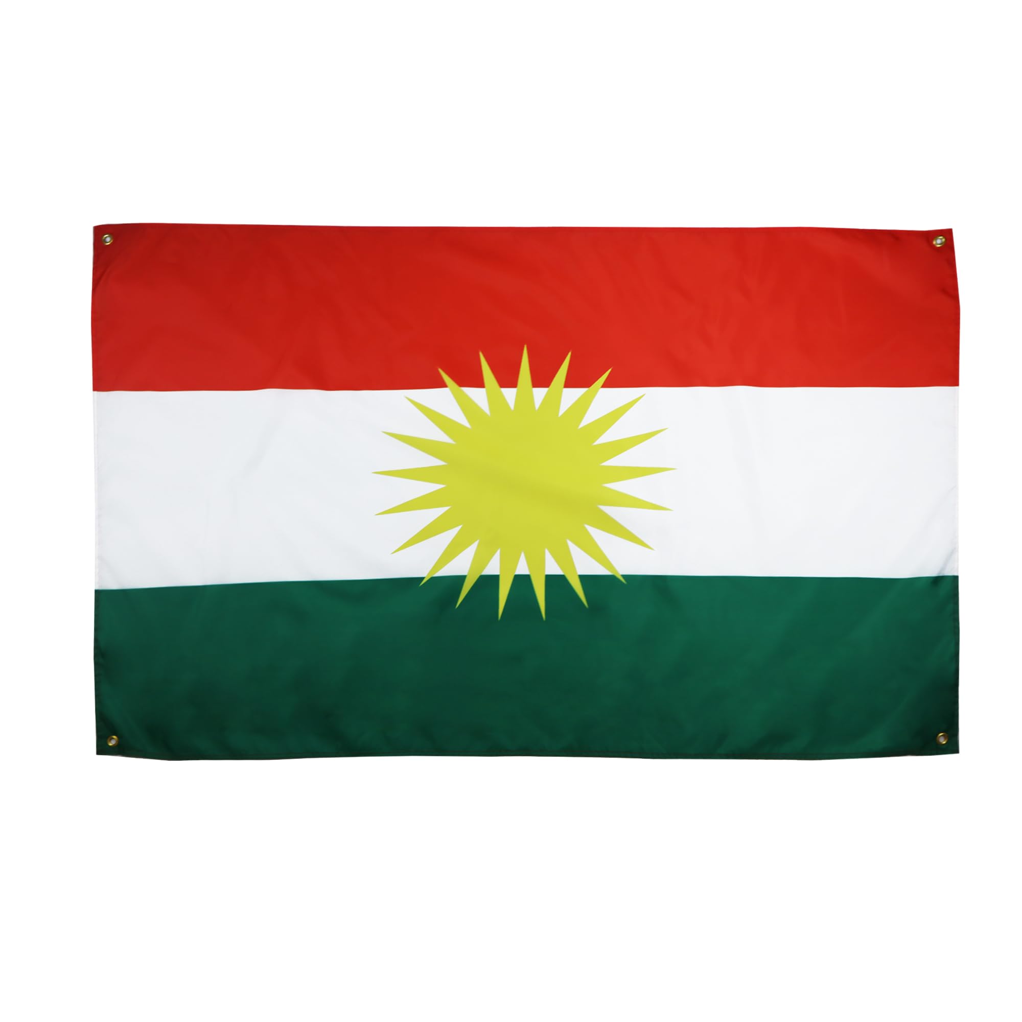 AZ FLAG Kurdistan Flag 150 x 90 cm with 4 Eyelets for Balcony or Wall, 1 Pièce